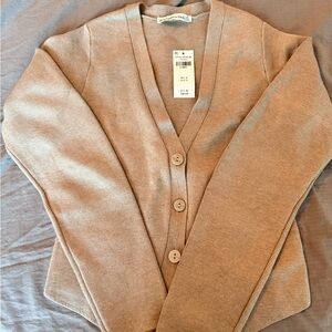 NWT Abercrombie & Fitch Cardigan – Beige – XS